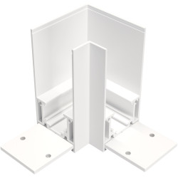 Коннектор угловой Gravity накладной белый Accessories for tracks Gravity TRX010CL-21W