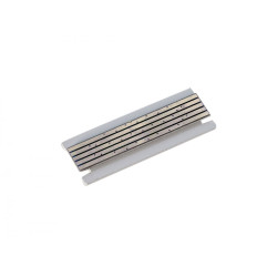 Короткая декоративная плата белого цвета для магнитного шинопровода Short Plate DLM/X White