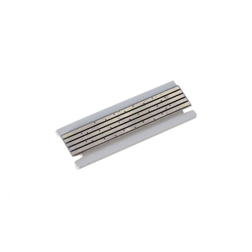 Короткая декоративная плата белого цвета для магнитного шинопровода Short Plate DLM/X White