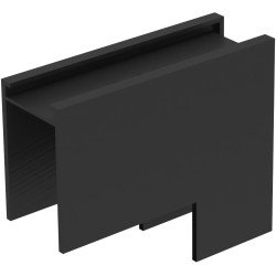 Угловое соединение стена-потолок накладной Smart, черный TR2108-BK