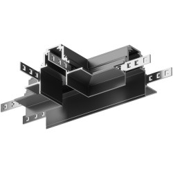 Коннектор Т-образный встраиваемый черный Maytoni Accessories for tracks Gravity TRA010CT-42B