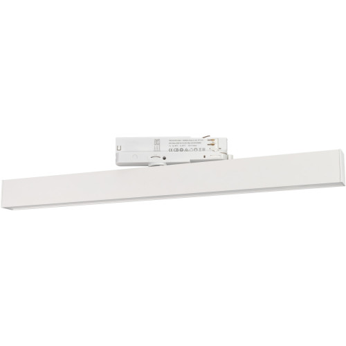 Трековый светильник светодиодный LGD-FLAT-4TR-S605-25W Warm3000 (WH, 100 deg, 230V) (Arlight, IP20 Металл, 3 года) 033699(1)