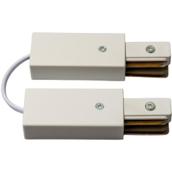 Соединитель для 2-х однофазных шинопроводов UBX-Q122 G25 WHITE 1 POLYBAG
