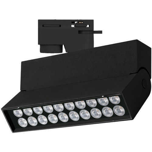 Трековый светильник светодиодный LGD-LOFT-TRACK-2TR-S170-10W Day4000 (BK, 24 deg, 230V) (Arlight, IP20 Металл, 3 года) 036470
