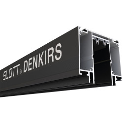 Профиль-трек Denkirs Smart Slott TR2014-BK, для натяжных потолков, 2 м, алюминий, черный
