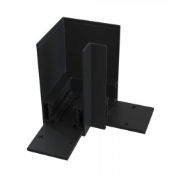 Угловой коннектор Gravity накладной черный Accessories for tracks Gravity TRX010CL-21B