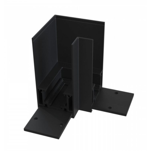 Угловой коннектор Gravity накладной черный Accessories for tracks Gravity TRX010CL-21B