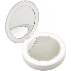 Зеркало с подсветкой светодиодное с выключателем ULK-F70 2AAA WHITE