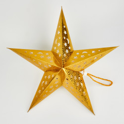 Световая фигура светодиодная ULD-H4545-005/STA/2AA WARM WHITE IP20 GOLDEN STAR