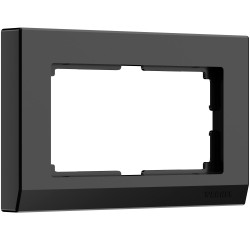 Рамка для двойной розетки (черный) W0081808 (a050921)