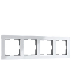Рамка на 4 поста Acrylic (белый) W0042701 Werkel (a062131)