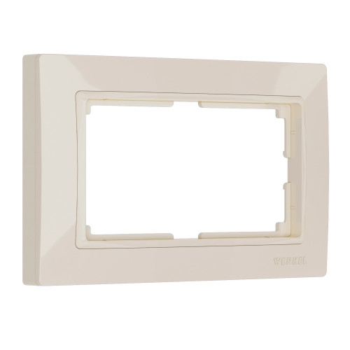 Рамка для двойной розетки (слоновая кость, basic) W0082003 (a051293)