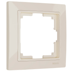 Рамка на 1 пост (слоновая кость, basic) W0012003 (a051297)