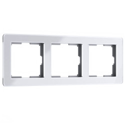 Рамка на 3 поста Acrylic белый W0032701 Werkel (a059315)