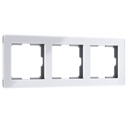 Рамка на 3 поста Acrylic белый W0032701 Werkel (a059315)