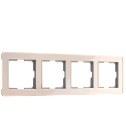 Рамка на 4 поста Acrylic (айвори) W0042743 Werkel (a062134)