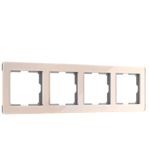 Рамка на 4 поста Acrylic (айвори) W0042743 Werkel (a062134)