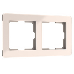 Рамка на 2 поста Acrylic айвори W0022743 Werkel (a060538)