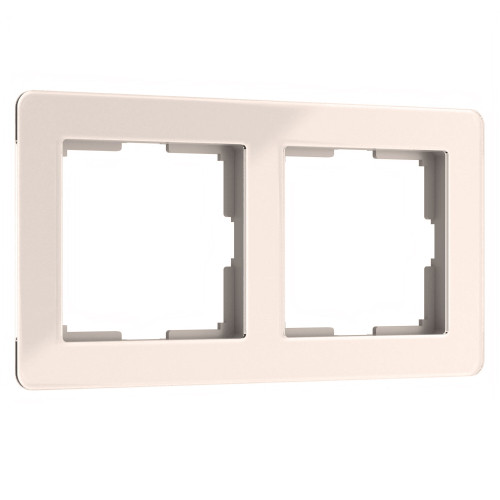 Рамка на 2 поста Acrylic айвори W0022743 Werkel (a060538)