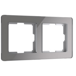 Рамка из акрила на 2 поста Acrylic графит W0022704 Werkel (a059321)
