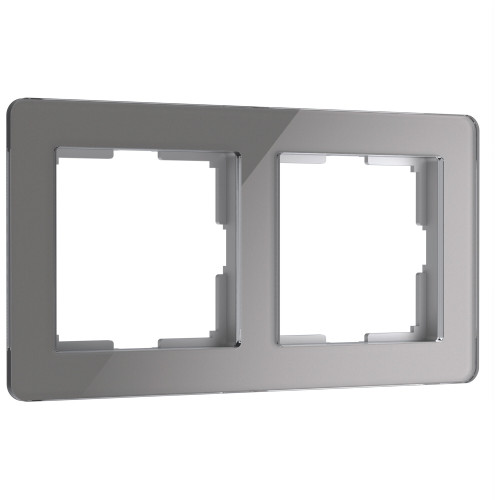 Рамка из акрила на 2 поста Acrylic графит W0022704 Werkel (a059321)