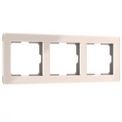 Рамка на 3 поста Acrylic айвори W0032743 Werkel (a060539)