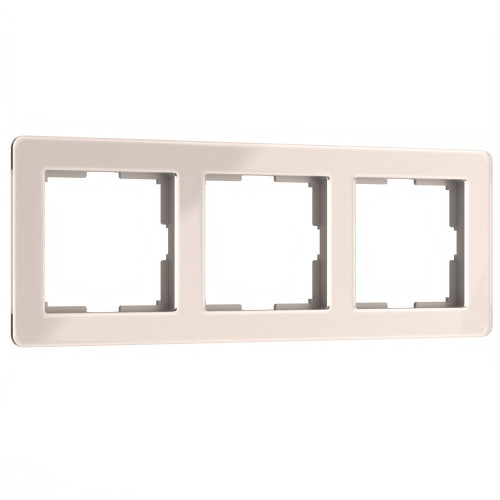Рамка на 3 поста Acrylic айвори W0032743 Werkel (a060539)