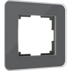 Рамка из стекла на 1 пост Elite графит W0012440 (a057878)