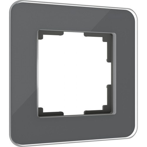 Рамка из стекла на 1 пост Elite графит W0012440 (a057878)