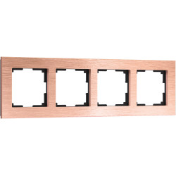 Рамка на 4 поста Aluminium (бронза) W0041712 Werkel (a058765)