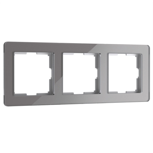 Рамка на 3 поста Acrylic графит W0032704 Werkel (a059323)