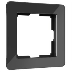 Рамка на 1 пост Acrylic черный W0012708 Werkel (a059316)