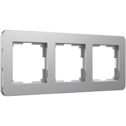 Рамка на 3 поста Platinum алюминий W0032606 Werkel (a059215)