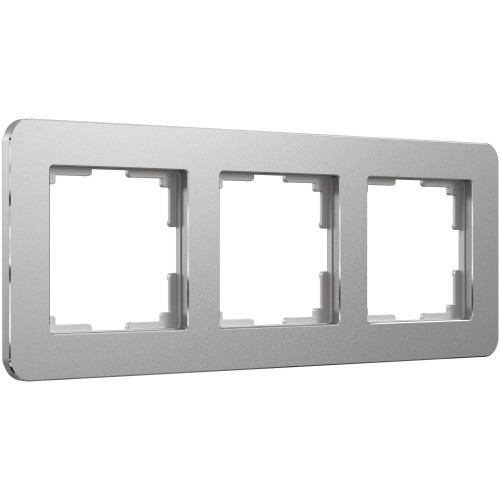 Рамка на 3 поста Platinum алюминий W0032606 Werkel (a059215)