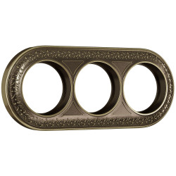 Рамка на 3 поста (бронза) W0035012 (a050988)