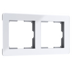 Рамка на 2 поста Acrylic белый W0022701 Werkel (a059314)