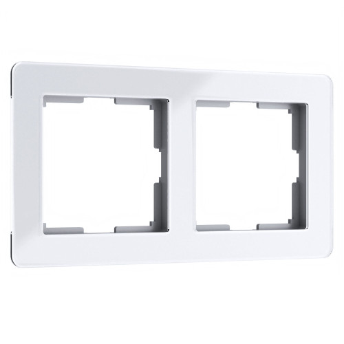 Рамка на 2 поста Acrylic белый W0022701 Werkel (a059314)