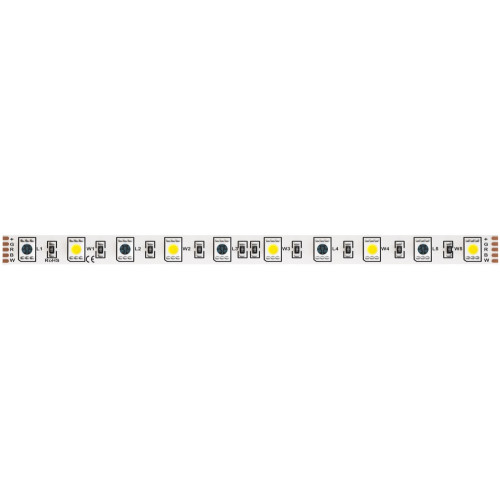 Светодиодная лента 24В 5050 14,4Вт/м RGB+W 3000K 5м IP20 арт.10176