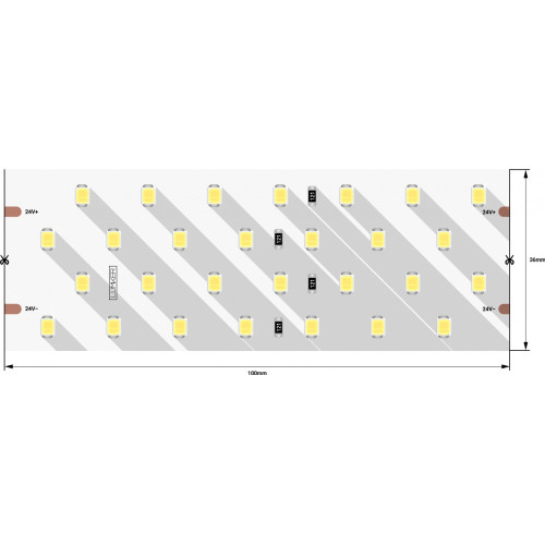 Светодиодная лента LK2H280-24-WW-33 IP33