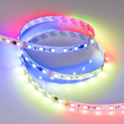 Светодиодная лента DMX-B60-10mm 24V RGB-PX6 (15 W/m, IP20, 5060, 5m) (Arlight, бегущий огонь) 033448