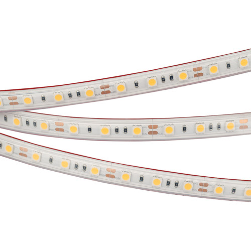 Светодиодная лента герметичная RTW-PS-B60-12mm 12V White6000 (14.4 W/m, IP67, 5060, 5m) (Arlight, 14.4 Вт/м, IP67) 022323(2)