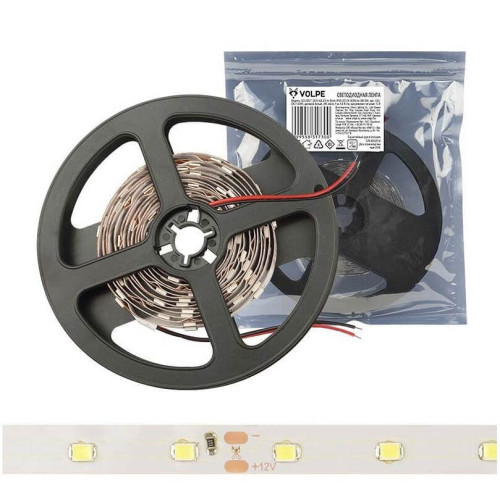 Светодиодная лента ULS-2835-60LED/m-8mm-IP20-DC24V-6W/m-5M-WW катушка в герметичной упаковке