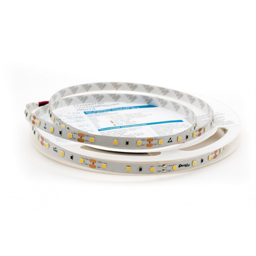 Светодиодная лента ULS-2835-60LED/m-8mm-IP20-DC24V-6W/m-5M-W катушка в герметичной упаковке