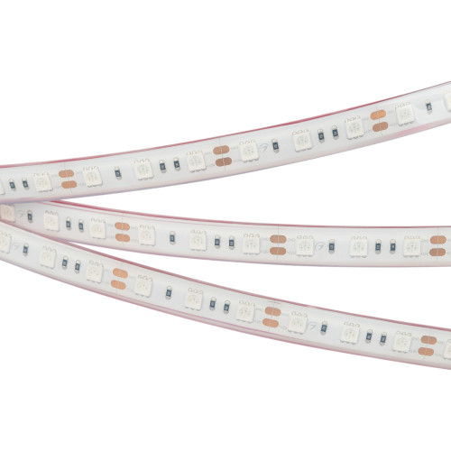 Светодиодная лента RTW 2-5000PGS 12V Green 2x (5060, 300 LED, LUX) (Arlight, 14.4 Вт/м, IP67) 015128
