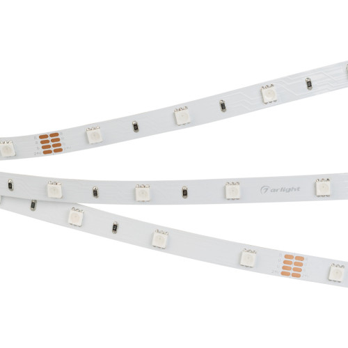 Светодиодная лента RT-B30-10mm 24V RGB (7.2 W/m, IP20, 5060, 5m) (Arlight, Открытый) 022066(2)