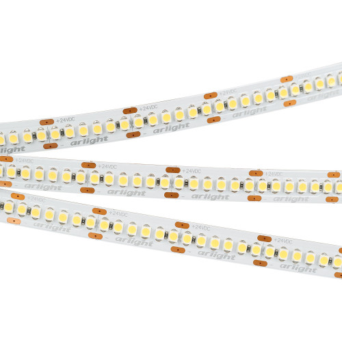 Светодиодная лента RT-A240-10mm 24V Warm3000 (19.2 W/m, IP20, 3528, 5m) (Arlight, Открытый) 028621(2)