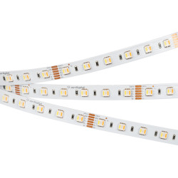 Светодиодная лента RT-B60-12mm 24V RGBW-MIX-5-in-1 (20 W/m, IP20, 5060, 5m) (Arlight, Открытый) 026363(2)