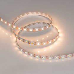 Светодиодная лента SPI-B60-10mm 12V Warm2700-PX1-RAM (9.3 W/m, IP20, 5060, 5m) (Arlight, бегущий огонь) 033438