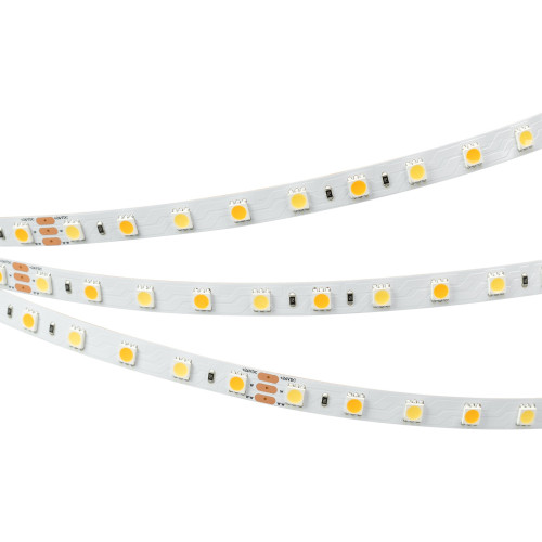 Светодиодная лента RT-B60-10mm 24V White-MIX (14.4 W/m, IP20, 5060, 5m) (Arlight, Изменяемая ЦТ) 025213(1)
