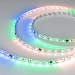 Светодиодная лента герметичная DMX-PS-B60-12mm 12V RGB-PX3 (14 W/m, IP67, 5060, 5m) (Arlight, бегущий огонь) 039605